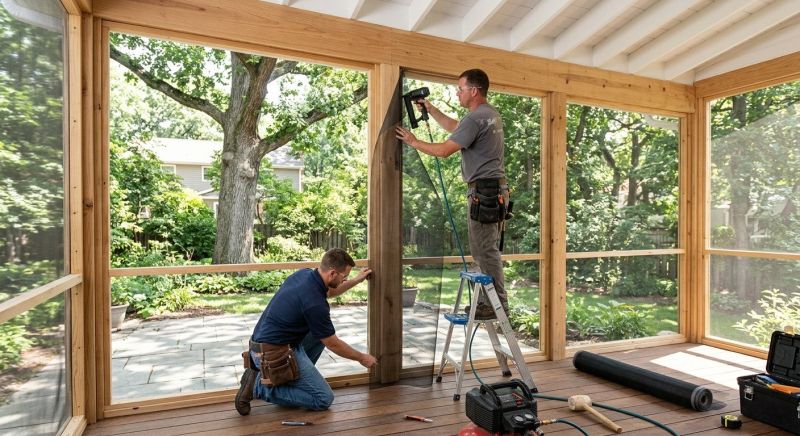 Enclosed Porch Construction in Asheville, NC