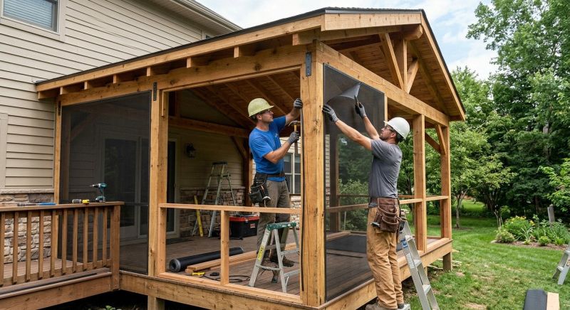 Enclosed Porch Installation in Knoxville, TN