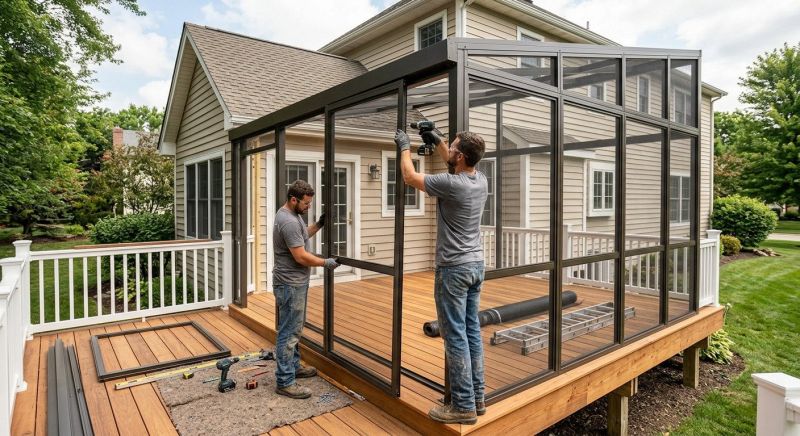 Lanai Enclosure Installation in Boulder, CO