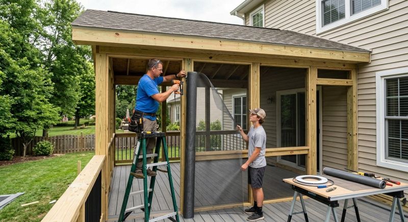 Porch Enclosure Installation in Longmont, CO
