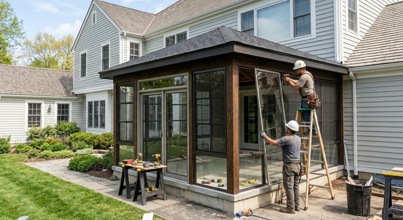 Porch Enclosure Installation in Seattle, WA