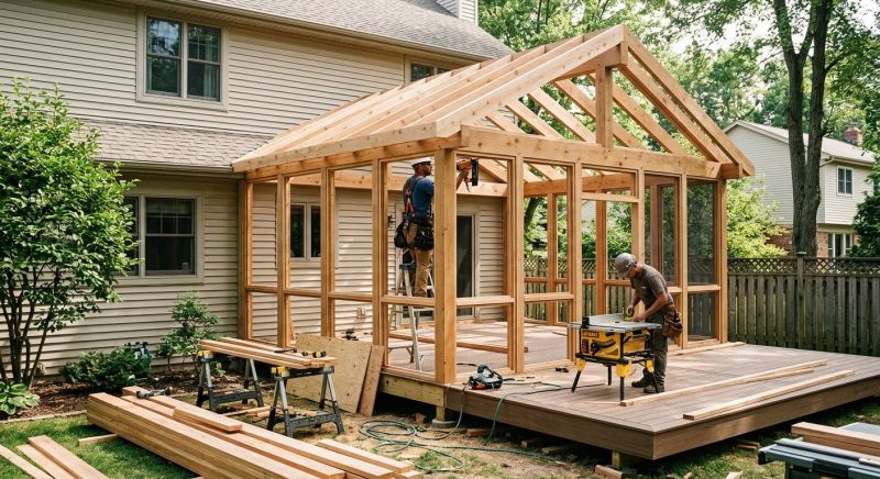 Deck Enclosure Installation in Knoxville, TN
